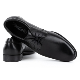 Kampol Zapatos de hombre elegantes en piel 344KAM negro 5