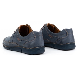 Olivier Zapatos hombre piel cordones 60K azul marino 6