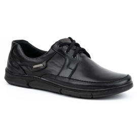 Olivier Zapatos de hombre con cordones en piel 60K negro 2