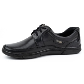 Olivier Zapatos de hombre con cordones en piel 60K negro 1