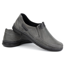 Olivier Slip-on hombre piel 62K gris 4