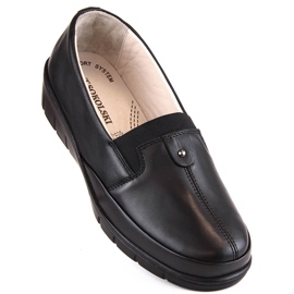 Zapatos mujer cómodos piel con elástico negro T.Sokolski J207 1