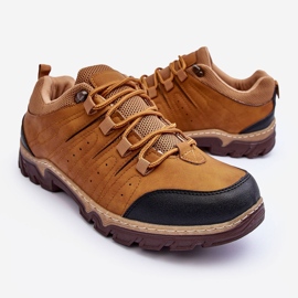 PG3 Botas bajas de trekking para hombre Camel Orlando marrón 4