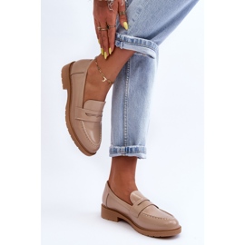 FG2 Mocasines Clásicos Mujer Beige Faradays 5