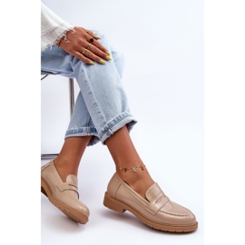 FG2 Mocasines Clásicos Mujer Beige Faradays 8