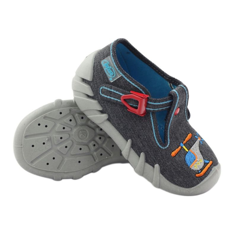 Zapatillas befado para niños 110p307 zapatillas rojo gris naranja azul 3