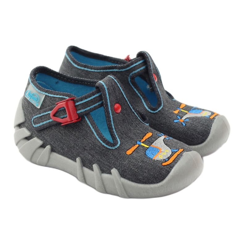 Zapatillas befado para niños 110p307 zapatillas rojo gris naranja azul 4