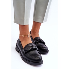 Mocasines Piel Tacón Bajo Negro S.Barski HY335 4