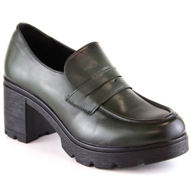 Zapatos en el puesto Potocki W WOL166B verde 4