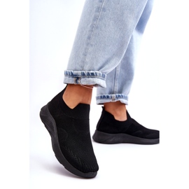 Zapatillas Deportivas Sin Cordones De Mujer Negras Claris negro 1