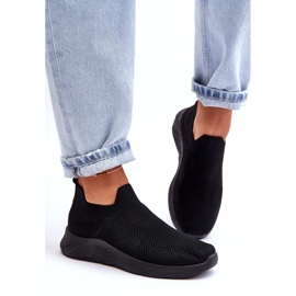 Zapatillas Deportivas Sin Cordones De Mujer Negras Claris negro 2