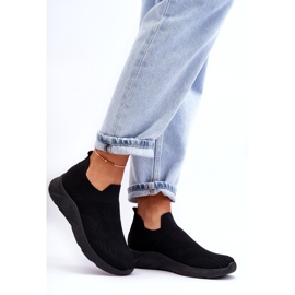 Zapatillas Deportivas Sin Cordones De Mujer Negras Claris negro 6