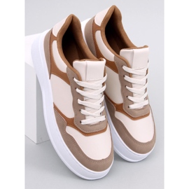 Deportivas mujer Brewer Kaki Panda beige 1
