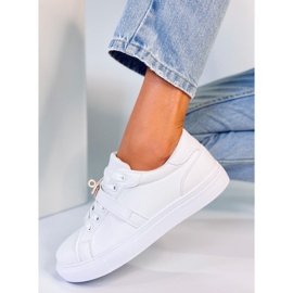 Deportivas de mujer con hebilla Graff Gold blanco 4