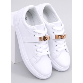 Deportivas de mujer con hebilla Graff Gold blanco 5