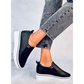 Jenkins zapatillas slip-on negras con cuña negro 3