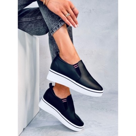 Jenkins zapatillas slip-on negras con cuña negro 5
