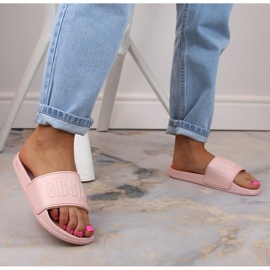 Pantuflas mujer foam rosa claro Big Star MM274718 rosado 3