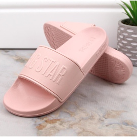 Pantuflas mujer foam rosa claro Big Star MM274718 rosado 6