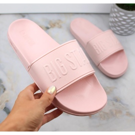 Pantuflas mujer foam rosa claro Big Star MM274718 rosado 7