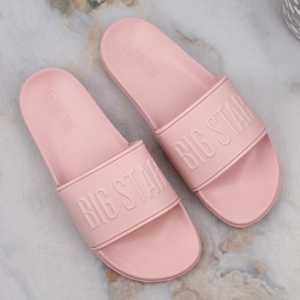 Pantuflas mujer foam rosa claro Big Star MM274718 rosado 8