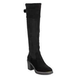 Seastar Botas de ante en el poste negro 3