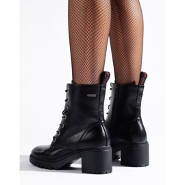 Bolsos negros de mujer con cordones Vinceza en un poste bajo 2 Bolsos negros de mujer con cordones Vinceza en un poste bajo 2