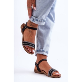 Sandalias Planas Clásicas para Mujer Negro S.Barski 6708 1