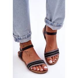 Sandalias Planas Clásicas para Mujer Negro S.Barski 6708 4