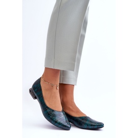 PD1 Tacones planos Vaani verde charol Tacones planos 6