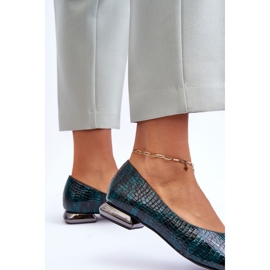 PD1 Tacones planos Vaani verde charol Tacones planos 4