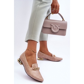 PD1 Bailarinas Con Cadena Beige Lanez 1