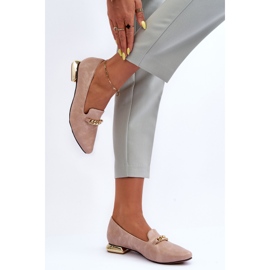 PD1 Bailarinas Con Cadena Beige Lanez 2