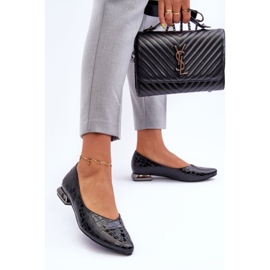 PD1 Zapatos De Tacón Planos De Cuero Vaani Negro Vaani 5
