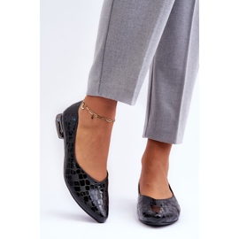 PD1 Zapatos De Tacón Planos De Cuero Vaani Negro Vaani 4