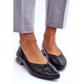 PD1 Zapatos De Tacón Planos De Cuero Vaani Negro Vaani 6
