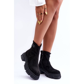 Botas cálidas clásicas de ante Vergilia Negro 2