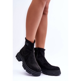 Botas cálidas clásicas de ante Vergilia Negro 1