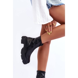 Botines con aislamiento clásico de cuero Vergilia Negro 5