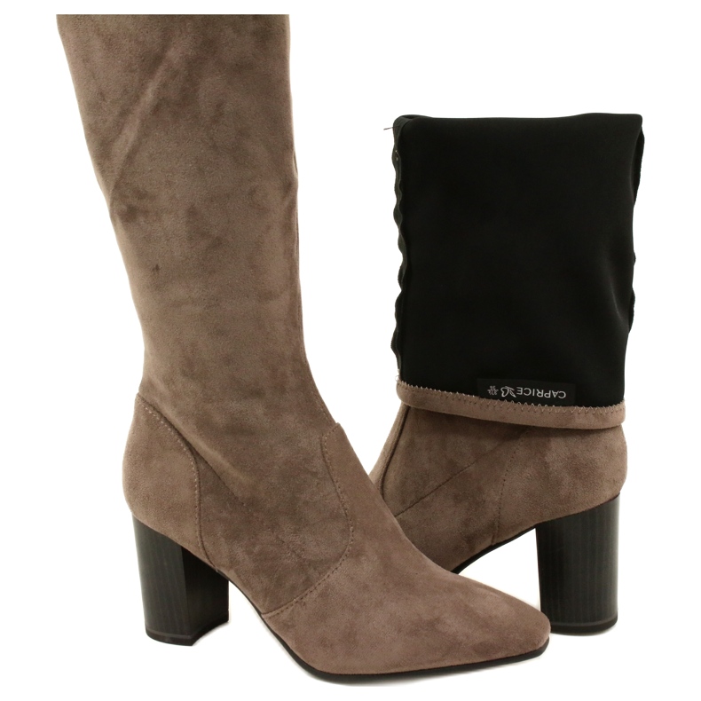 Botas de mujer Beige-Taupe Stretch Caprice 9-25520-41 355 3