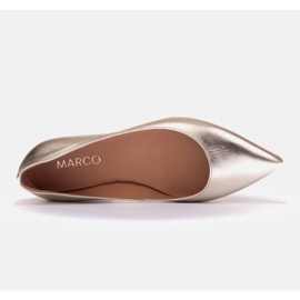 Marco Shoes Bailarinas sutiles dorado 4