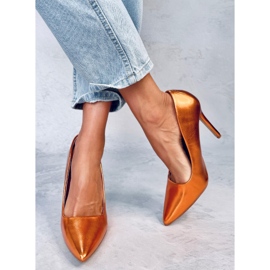 Zapatos de salón con tacón de aguja Carra Orange naranja 2