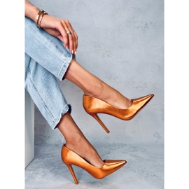 Zapatos de salón con tacón de aguja Carra Orange naranja 5
