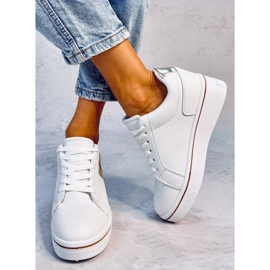 Tobey zapatillas beige con cuña 3
