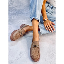 Mocasines mujer Sully Kaki beige 5