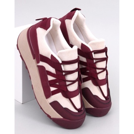 Zapatillas color vino Potts de mujer rojo 1
