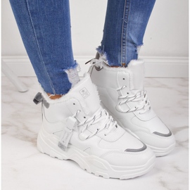 News Zapatillas de mujer con aislamiento y suela gruesa blancas NOVEDADES blanco 6
