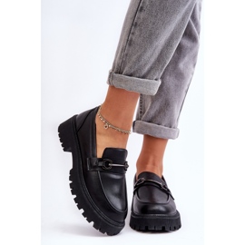 PE1 Mocasines Mujer Piel Plataforma Negro Detes 1