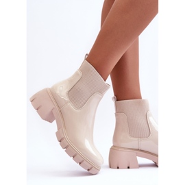 Botas Mujer Lacado Beige Cirie 5