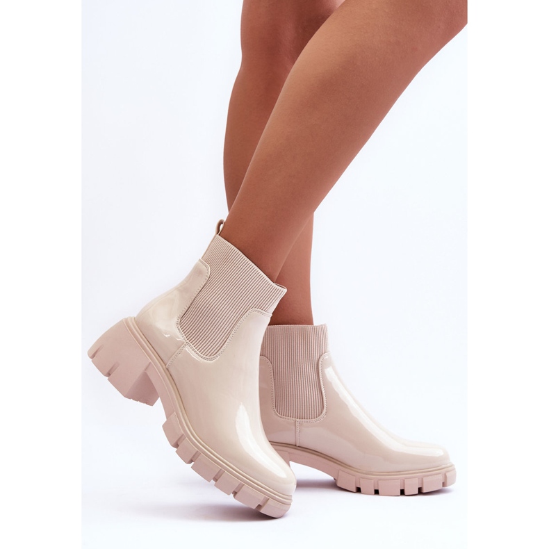 Botas Mujer Lacado Beige Cirie 2 Botas Mujer Lacado Beige Cirie 2